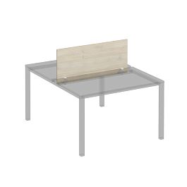 Экран для рабочей станции 120 на белом металлокаркасе КФ Комфорт КФ К.Б 846 ДШ дуб шамони - Фото предпросмотра