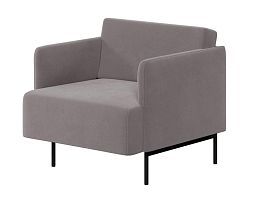 Stenly Диван одноместный STN-1 Velutto 08/Металл Черный 800*840*760 - Фото предпросмотра