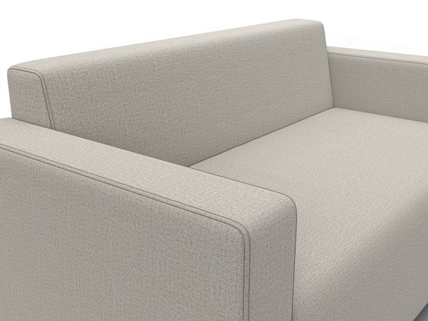 Диван прямой Лига-093 ВН Рогожка бежевый - Вид 4