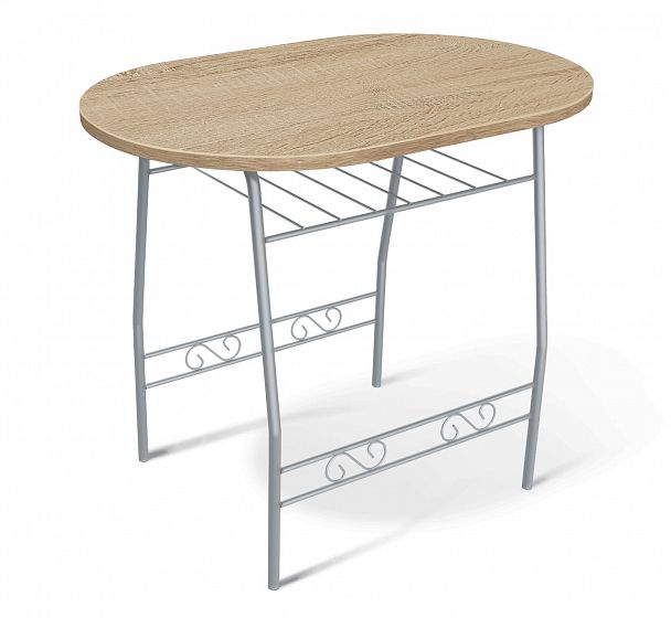 Стол Sheffilton SHT-T10 дуб сонома/ал.металлик - Вид 2