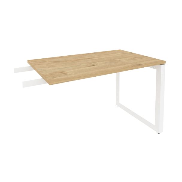 Onix Direct Брифинг-приставка на О-образном м/к O.MO-BR-11 Тиквуд светлый/Белый металл 1180*720*750 - Вид 1