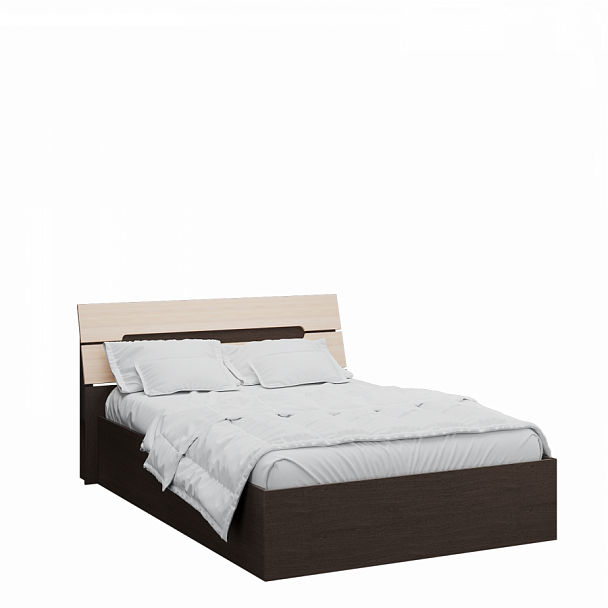 Корпус кровати 1,4 Гавана венге/дуб молочный - Вид 1