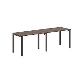 Стол 2-х местный EUWST 2367 Дуб Денвер тёмный/Мокко 2326х670х750 EDIS - Фото предпросмотра