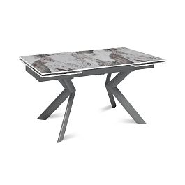 Стол раскладной Bridge (140+40+40), керамика глянцевая Pandora - Фото предпросмотра