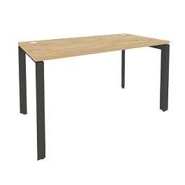 Onix Стол рабочий на П-образном м/к O.MP-SP-3.7 Тиквуд светлый/Антрацит металл 1380*720*750 - Фото предпросмотра
