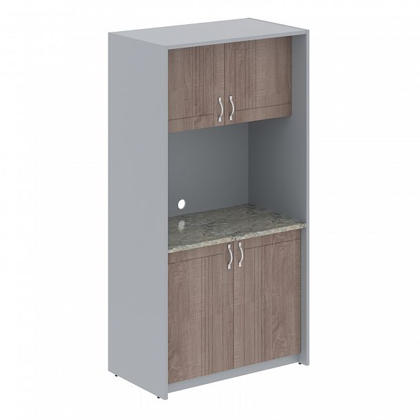 Офисная мини кухня SCB 120.2ML дуб сонома темный - Вид 1