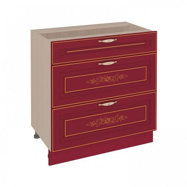 Стол "Виктория" 20.92 с 3 ящиками - Вид 1