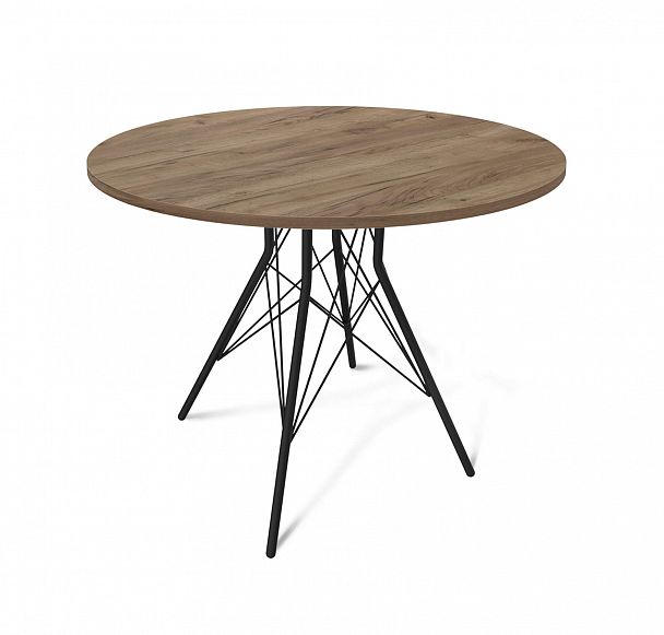 Стол Sheffilton SHT-TU2-1/90 ЛДСП черный муар/дуб галифакс табак - Вид 2