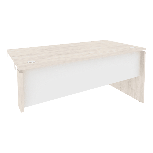 Onix Стол-приставка правый к опорным элементам O.SPR-4.8 (R) Денвер светлый/Белый бриллиант 1580*800*750 - Вид 1