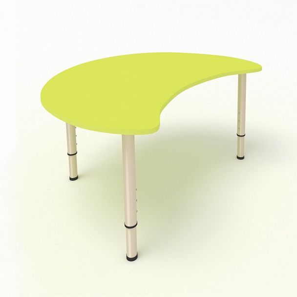Детский стол Капля 1-местный желтый, гр.0-3 - Вид 1