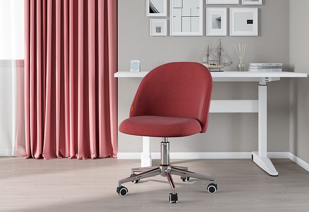 Кресло CHAIRMAN HOME 118, ткань велюр, коралловый - Вид 7