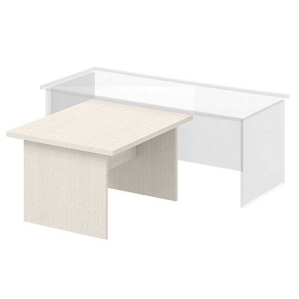 Конференц стол "Лидер"  ПК-ЛДР-ПР120х100/38-В1-30 дуб альпийский - Вид 1