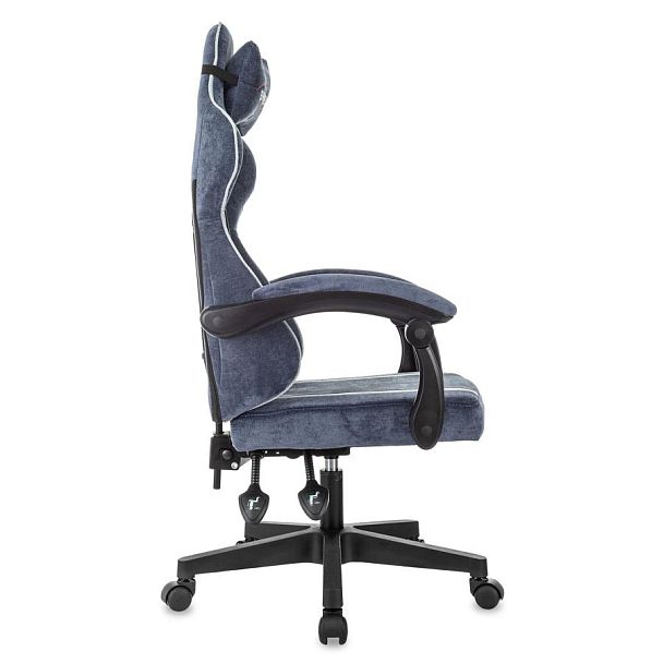 Кресло компьютерное BRABIX ''Shooter GM-123'', 2 подушки, ткань, синее/серое, 533212 - Вид 7