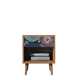 Тумбочка Berber с открытой полкой 32 принт арт BB33/Print_32, разноцветная - Фото предпросмотра