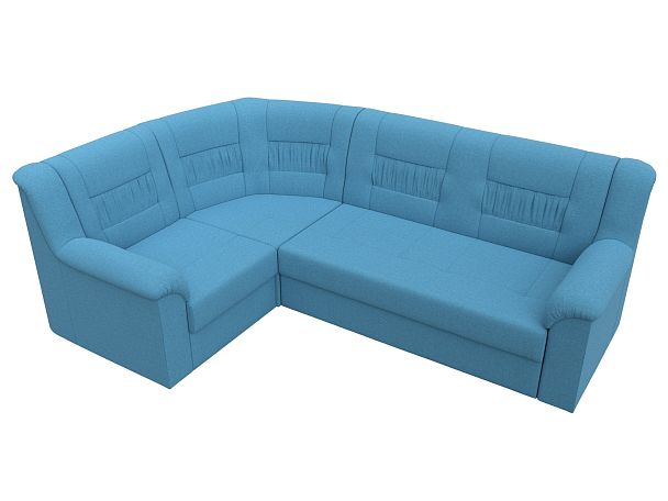 Диван угловой Карелия левый угол Рогожка голубой - Вид 5