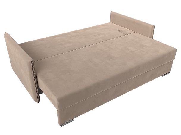 Диван угловой Сайгон (полностью велюр бежевый) - Вид 8