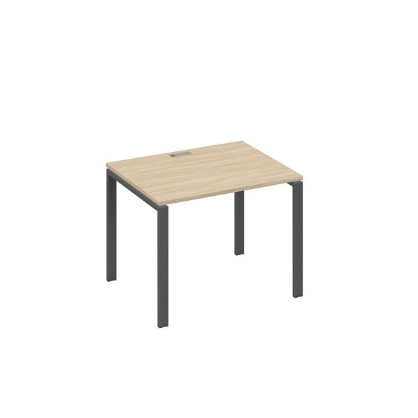 Стол письменный на металлокаркасе UNO A4 А4 Б1 022 БП дуб скандинавский / металлокаркас антрацит - Вид 1