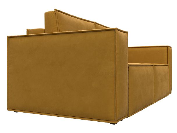 Диван прямой Куба мини Велюр желтый - Вид 3