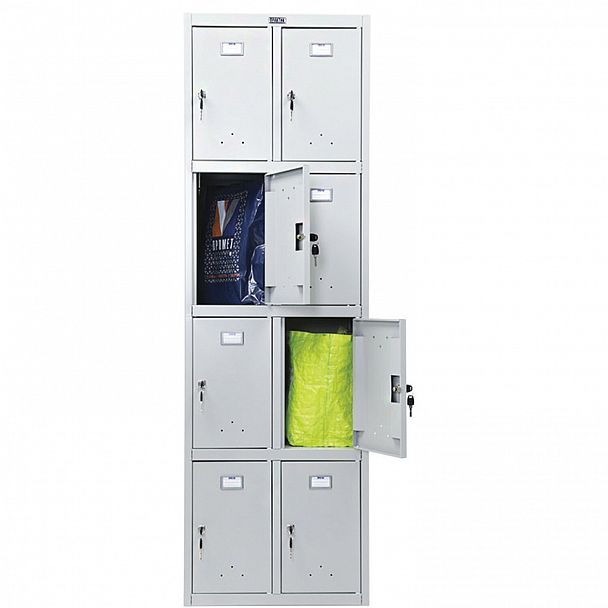 Шкаф металлический для сумок ПРАКТИК "LS-24" восьмисекционный, 1830х575х500 мм, 33 кг, разборный - Вид 6