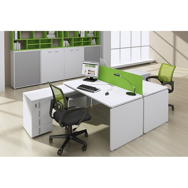 Тумба Аккорд 1 ящик+1 файлобокс, левая 48T212 - Вид 2