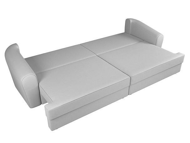 Прямой диван Милтон (полностью экокожа белая) - Вид 7