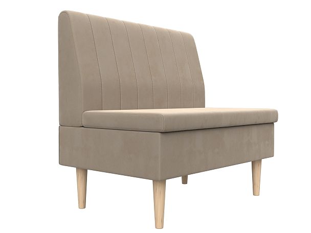 Диван прямой Мини Велюр бежевый - Вид 4