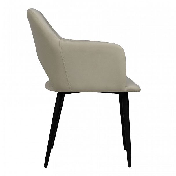 Стул Аква, ножки черные, велюр бежевый - Вид 3
