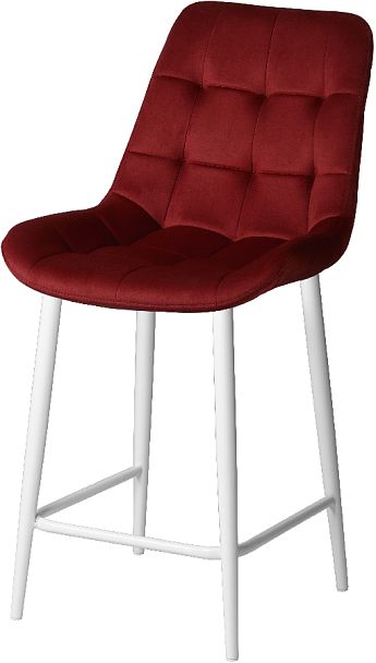 Комплект полубарных поворотных стульев Эйден, Confetti bordo/белый, 3 шт. - Вид 2