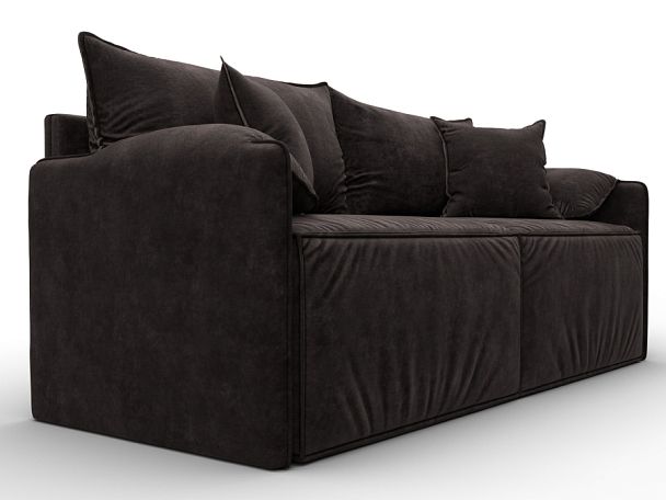 Диван прямой модульный Лига-106 Велюр коричневый - Вид 3