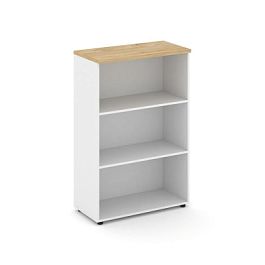 Стайл Проджект Стеллаж средний широкий SN.STS.E-200 Белый/Тиквуд Светлый 796*400*1203 - Фото предпросмотра