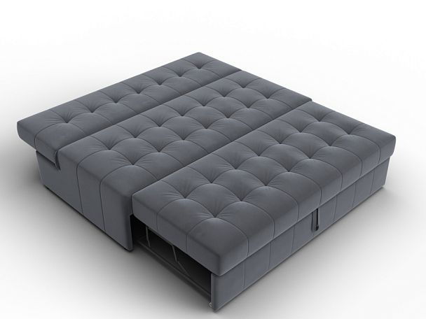 Диван прямой Лига-107 (160) Велюр серый - Вид 8