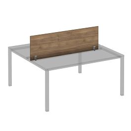 Экран с кронштейнами фронтальный для станции 160 на сером каркасе КФ Комфорт КФ К.С 848 ШТ дуб шамони темный - Фото предпросмотра