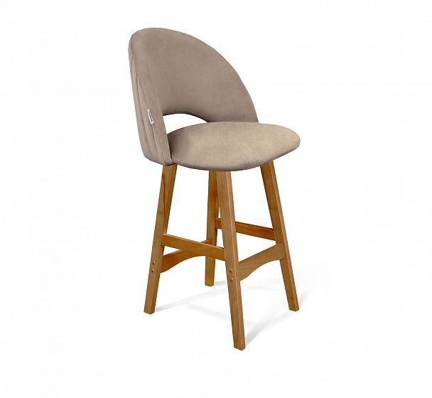 Стул полубарный SHT-ST34-1/S65-1 латте/светлый орех - Вид 2