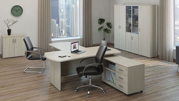 Сектор 90 Правый Bonn 65x65x76 тёмный дуб - Вид 3