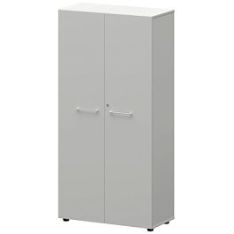 Шкаф высокий закрытый СМШ48F(Б) Белый 792x380x1595 Кортез - Фото предпросмотра