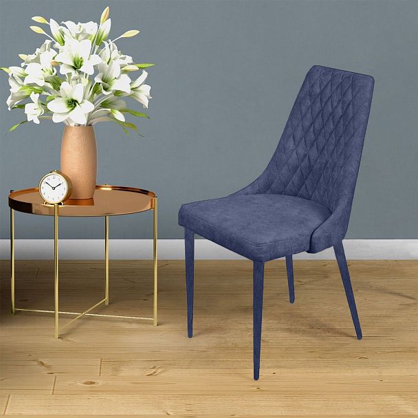 Стул CONNOR LUXE, бархат синий 29/конус - Вид 5