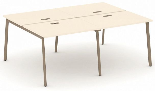 Рабочая станция на 4 места "ESTETICA" ES.D.RS-4.1-LP Сатин - Вид 1