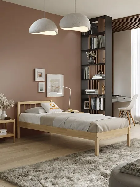 Кровать деревянная Мечта 4 900х2000, береза, цвет натуральный - Вид 5