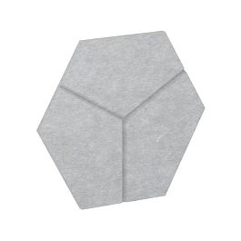 AcustiX Настенная панель шестигранная (3 луча) VE.NP-6G3L-300 Зимний Лес 600*520*12(сторона 300мм) - Фото предпросмотра