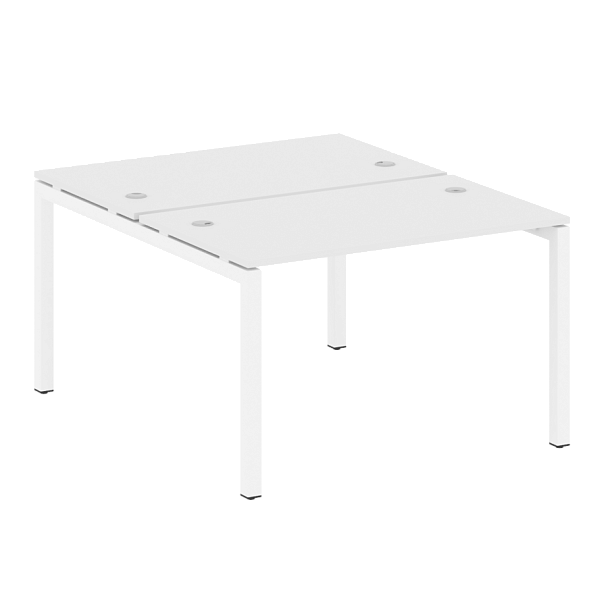 Metal System Quattro Р. ст. на П-образном м/к 50БП.РАС-СП-2.2 Белый/Белый металл 1200*1475*750 - Вид 1