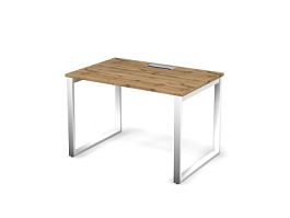 MATRIX 121S103-O Стол прямой, проводник Merida (O-обр. опоры) 1180х780х775 Дуб Крафт Золотой/Белый - Фото предпросмотра