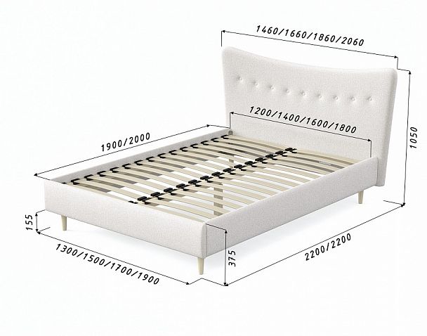 Кровать двуспальная Финна - Вид 6