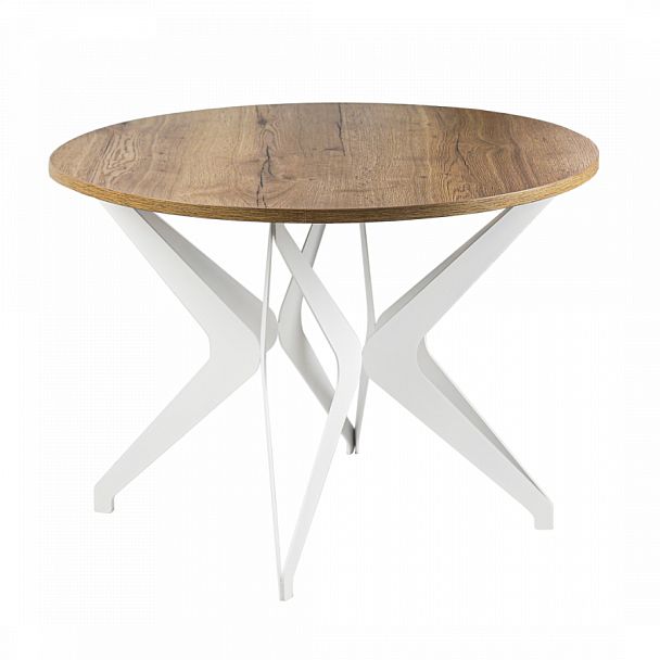 Стол Вольтер d1000, лдсп Дуб Галифакс табак - Вид 1