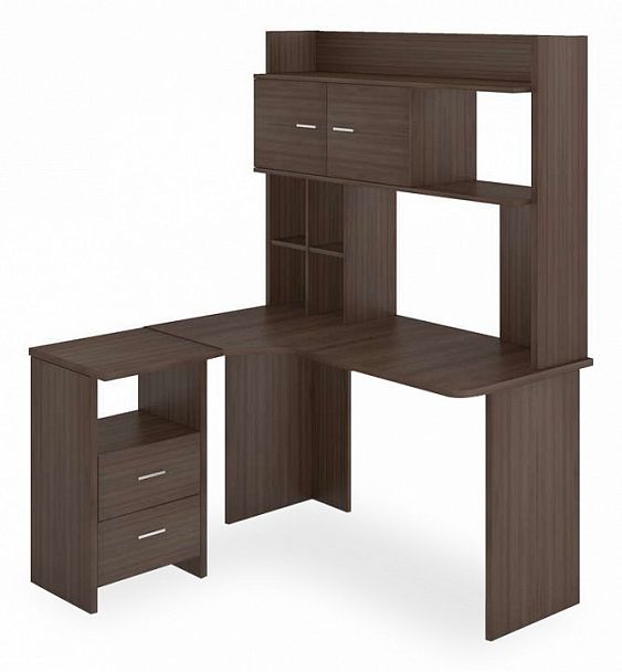 Стол компьютерный Домино Lite СКЛ-Угл130+НКЛХ-130 Шамони левый - Вид 1