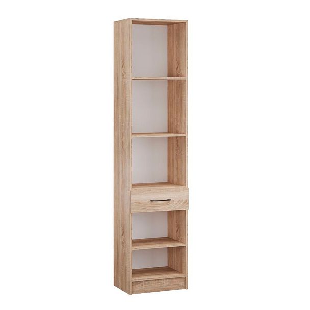 Прихожая Денвер пенал с зеркалом дуб сонома/белый - Вид 2