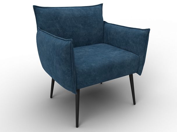 Кресло Лига-083 Велюр синий - Вид 6