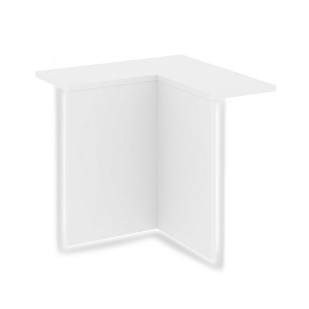 Onix Накладка угловая высокая внутренняя с подсветкой левая O.R-NU.V.VNU.S (L) Белый бриллиант 759*759*674 - Вид 1