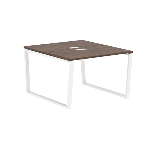 Стол 2-х местный EVWST 1113 Дуб Денвер тёмный/Белый 1160х1346х750 EDIS - Вид 1