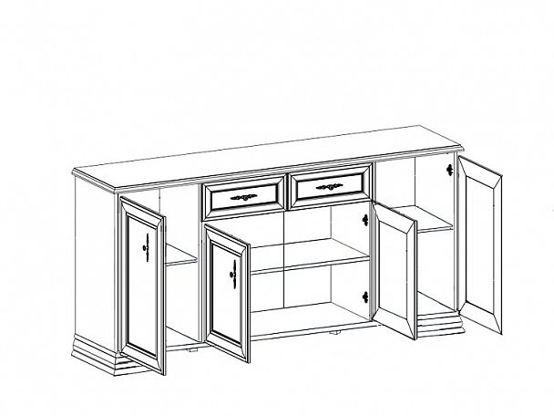 Тумба Кентаки KOM4D2S - Вид 2