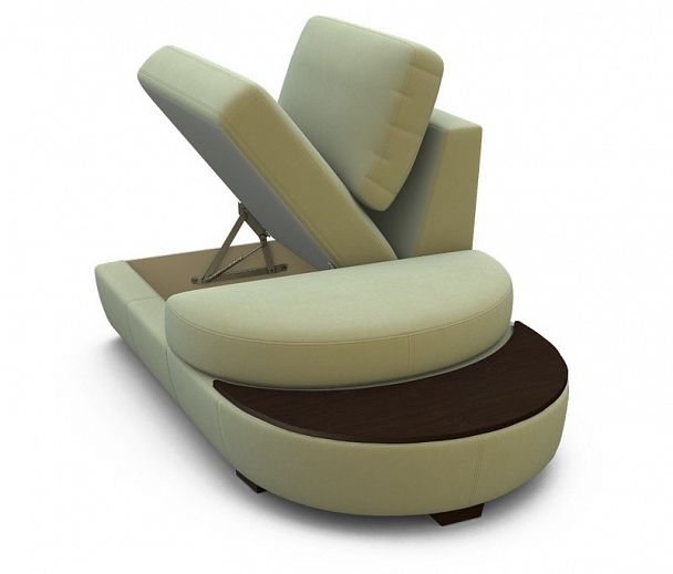 Кресло "Сицилия" терминальное правое с ящиком - Вид 1